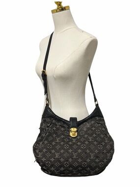 Louis Vuitton Denim Mahina XS Black Monogram Shoulder Bag